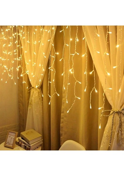 Dekoratif Saçak Perde LED Aydınlatma Iç/dış Mekan 20 Metre Eklenebilir Fiş - 8 Animasyonlu modelleri