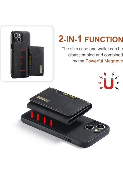 iPhone 14 Kılıf Ming Serisi 2-1 Pu Deri Kartlıklı Kapak modelleri