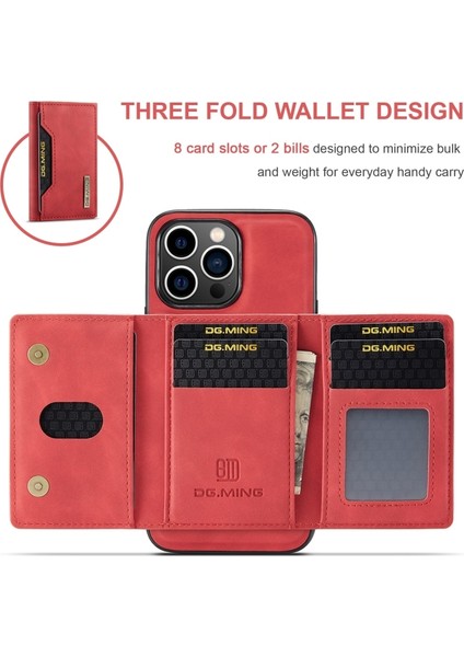 iPhone 12 Pro Kılıf Ming Serisi 2-1 Pu Deri Kartlıklı Kapak fiyatları