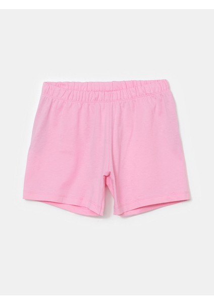 Yeni Sezon Beli Lastikli Basic Kız Çocuk Pijama Şort