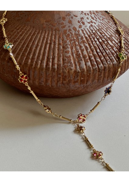 RENKLİ YONCA Y KOLYE fırsatları