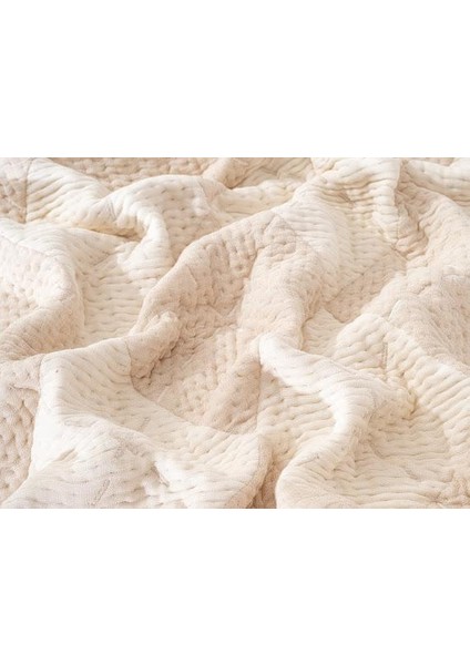 220 x 240 Ebatında 9 Katlı %100 Pamuk Müslin Yorgan, Yatak Örtüsü,pike Baklava Model Antrasit