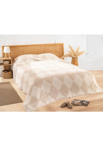 220 x 240 Ebatında 9 Katlı %100 Pamuk Müslin Yorgan, Yatak Örtüsü,pike Baklava Model Antrasit fiyatları