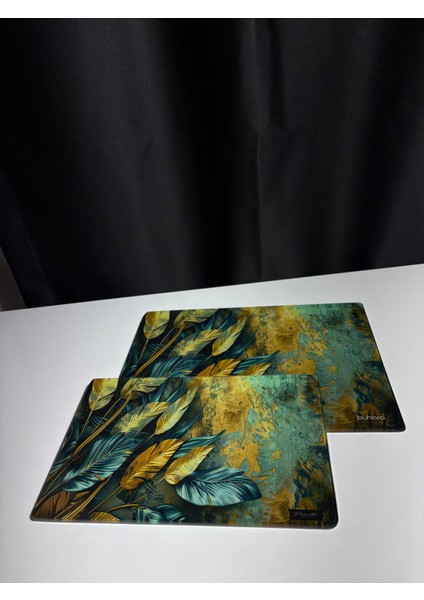 Büyük Boy Desenli Cam Kesme Tahtası (55X45 Cm) fırsatları