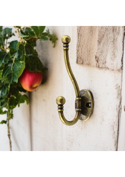 Metal Askı Antik Sarı Vestiyer Portmanto Dolap Askılığı Duvar Banyo Askılık Mutfak Elbise Askısı indirimleri