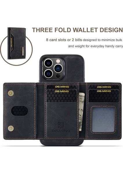 iPhone 12 Pro Kılıf Ming Serisi 2-1 Pu Deri Kartlıklı Kapak fiyatları