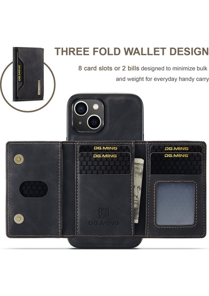 iPhone 14 Plus Kılıf Ming Serisi 2-1 Pu Deri Kartlıklı Kapak fiyatları