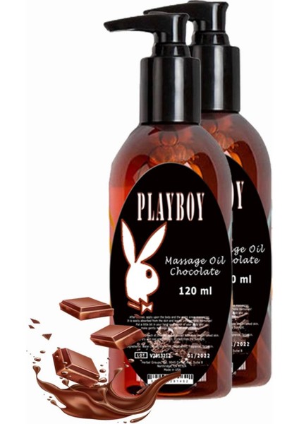 Süper Çikolata Aromalı Vücut Masaj Yağı 120ML Chocolate Flavored Massage Oil 2 Adet