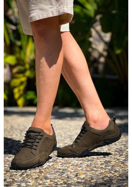 Kbdx1 Kuback Haki Deri Günlük Erkek Ayakkabı modelleri