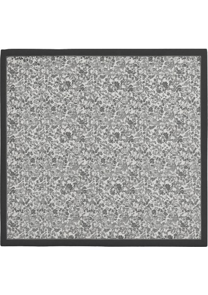 Kadın Siyah Gri Çiçek Desenli Eşarp – Siyah Bordürlü Zarif Tasarım modelleri