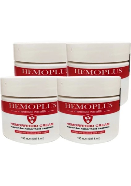 Hemoplus Rahatlatma Kremi Büyük Boy 4tane 150 ml