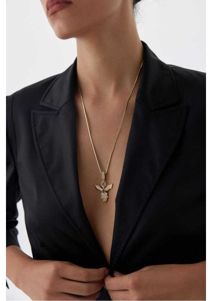 14 Ayar Altın Yeşil Taşlı Altın Anka Kuşu Kolye Ucu fiyatları