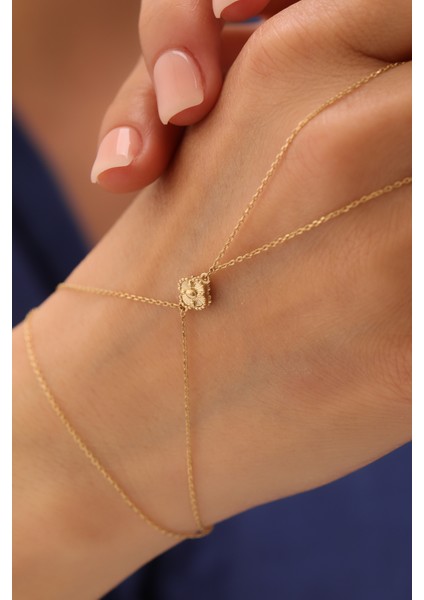 14 Ayar Altın Kalemli Yonca Şahmeran