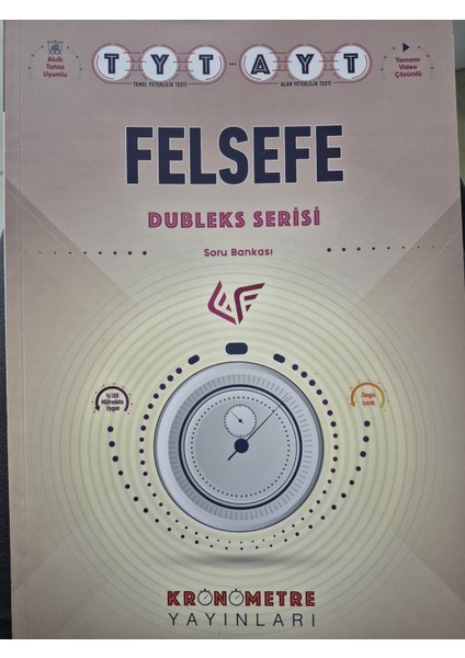 Kronometre Yayınları Dublex Tyt-Ayt Felsefe Soru Bankası