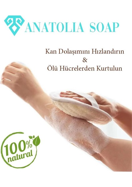 Anatolia Soap 1978 Yüz Vücud Kabak Lifi Doğal Lifler Peeling Temizleyici Arındırıcı. 1 Adet.