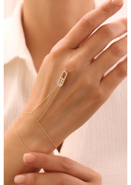 14 Ayar Altın Messika Şahmeran