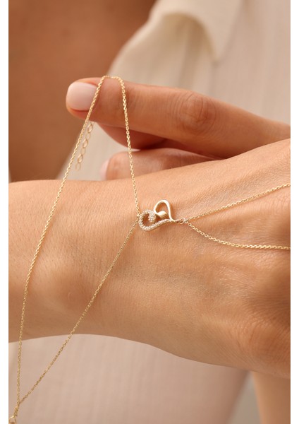 14 Ayar Altın Yarı Taşlı Kalp Şahmeran fiyatları