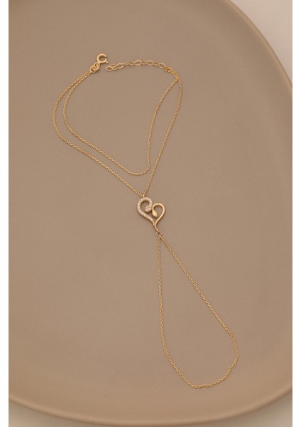 14 Ayar Altın Yarı Taşlı Kalp Şahmeran fırsatları