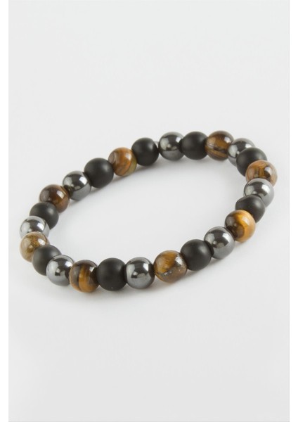 Nrtmsa Kaplangözü Hematit Doğaltaş Bileklik-Kahverengi