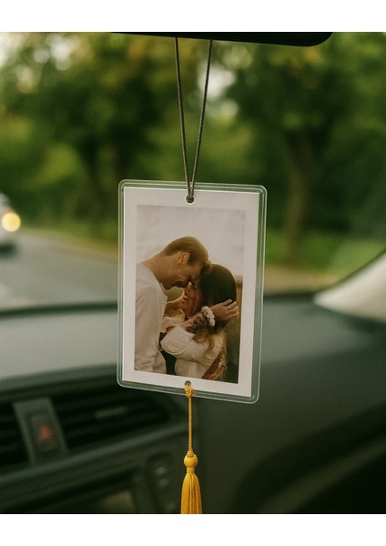 Kişiye Özel Fotoğraflı Araba Süsü / Kokusuz