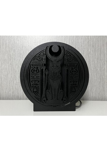 Mısır Bastet Kedi Tanrıçası LED Lamba – Mistik Gece Lambası