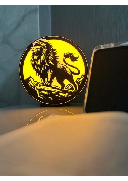 Aslan Silueti LED Lamba: Afrika Safari Gece Lambası fiyatları