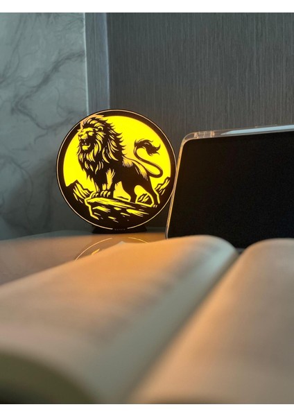 Aslan Silueti LED Lamba: Afrika Safari Gece Lambası modelleri