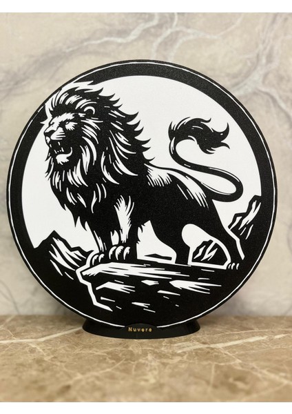 Aslan Silueti LED Lamba: Afrika Safari Gece Lambası