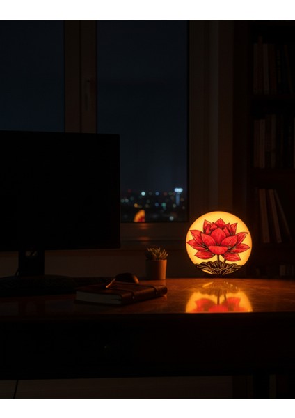 Dekoratif Lotus Çiçeği Tasarımlı LED Gece Lambası fırsatları