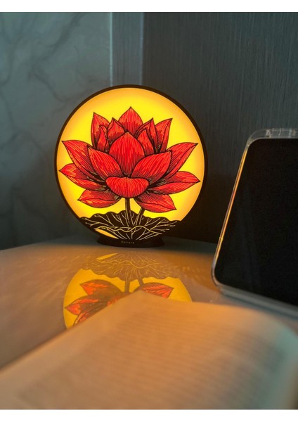 Dekoratif Lotus Çiçeği Tasarımlı LED Gece Lambası indirimleri