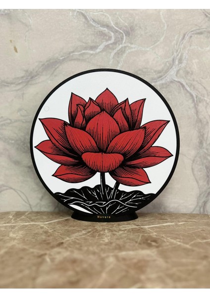 Dekoratif Lotus Çiçeği Tasarımlı LED Gece Lambası