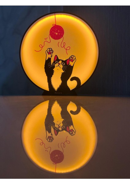 Sevimli Kedi Figürlü Işıklı Dekoratif Masa Lambası | Çocuk Odası ve Gece Lambası fırsatları