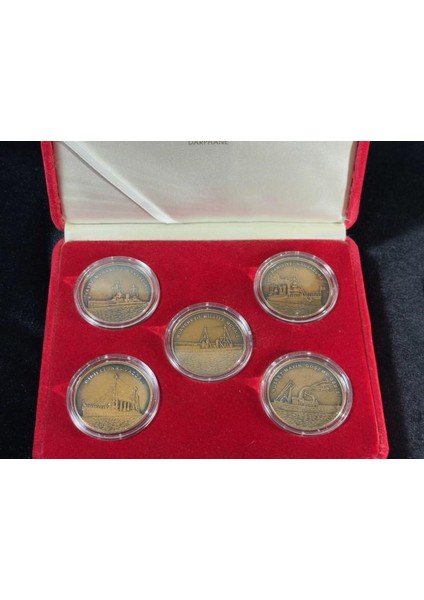 2015 Çanakkale Zaferi'nde Türk Donanması - Bronz Sikke Hatıra Para Seti Kutulu Sertifikalı fırsatları