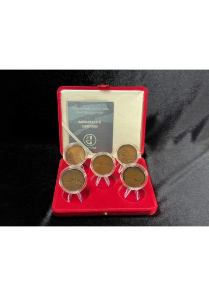 2015 Çanakkale Zaferi'nde Türk Donanması - Bronz Sikke Hatıra Para Seti Kutulu Sertifikalı indirimleri