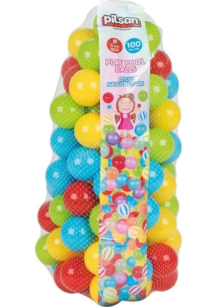 06 407 Oyun Havuz Topları Fileli 9cm 50Lİ