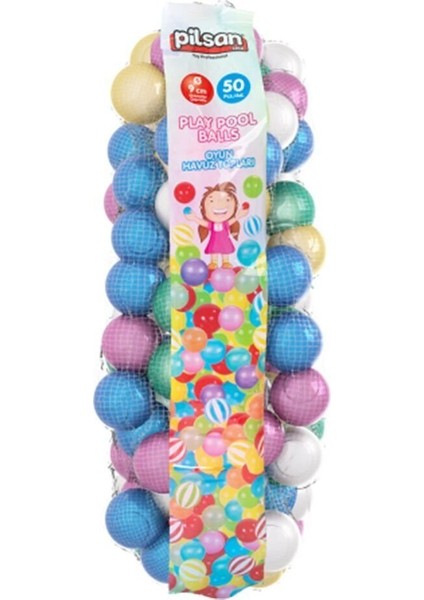 06 407 Oyun Havuz Topları Fileli 9cm 50Lİ fiyatları