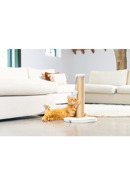 Nrtmsa Beeztees Dbl Kedi Tırmalama ve Oyuncağı, Açık Gri, 35X35X50CM indirimleri