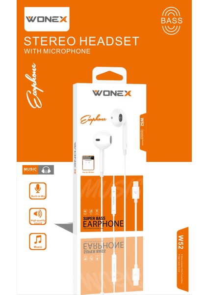 Typc Girişli Kablolu Kulak Içi Kulaklık – Yüksek Ses Kalitesi