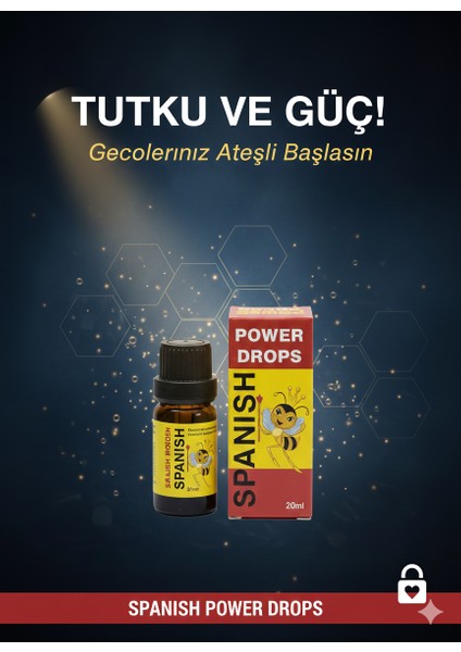 Power Drop Erkeklere Özel Cinsel Güç Damlası – Libido Artırıcı & Performans Destekleyici 20 ml