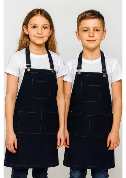 Çocuk Atölye Barista Seramik Aşçı Master Chef Çiçekçi Pastacı Kot Denim Önlük