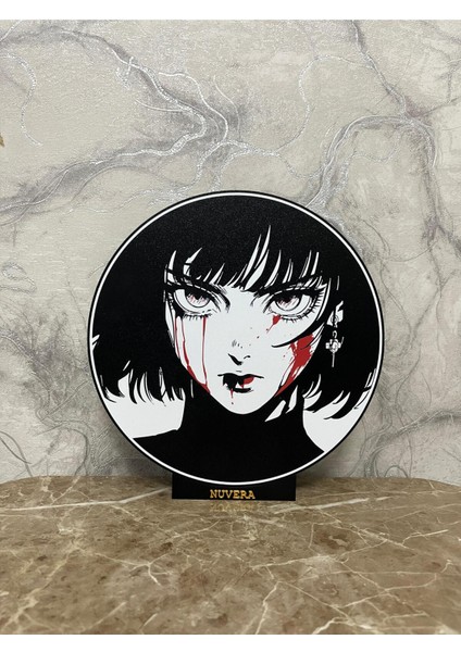 “dark Beauty” Anime Sanat LED Masa Lambası-Gotik Anime Siluet LED Lamba fiyatları