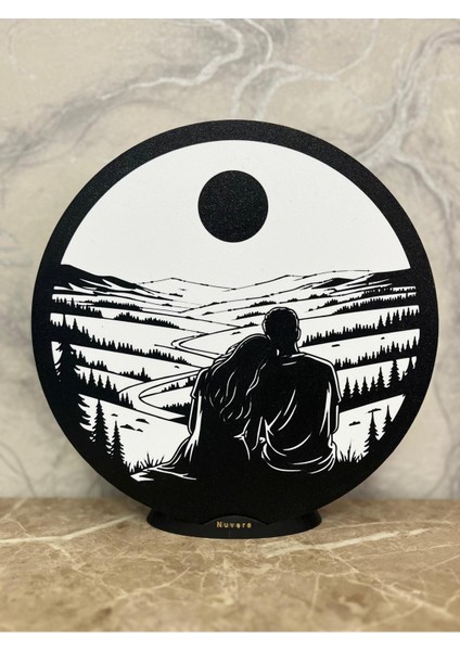 Romantik Çift Silüetli LED Lamba – Dekoratif Gece Işığı