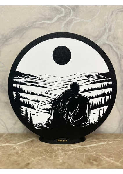 Romantik Çift Silüetli LED Lamba – Dekoratif Gece Işığı