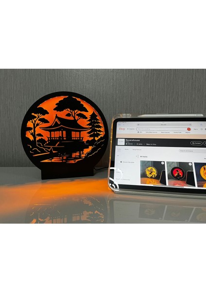 Japon Tarzı Dekoratif LED Masa Lambası – Işıklı Gece Lambası fiyatları