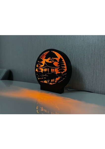 Japon Tarzı Dekoratif LED Masa Lambası – Işıklı Gece Lambası fırsatları