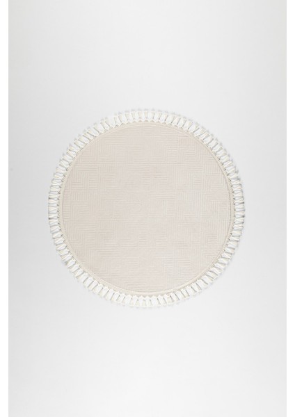 Rölyef Aden Daire Vizon Kaymaz Taban Kesme Halı Pon Pon