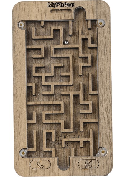 Kahverengi Ahşap Eğitici Labirent Oyuncak, Çocuklar Için Eğlenceli ve Öğretici Oyun Seçeneği fırsatları