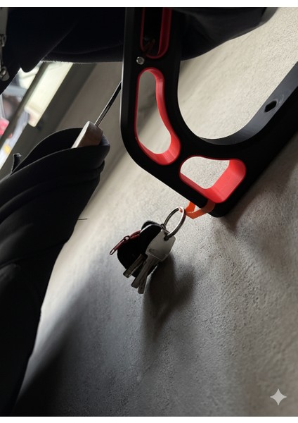 Motosiklet Kask Askısı Duvar Tipi Kask Tutucu ve Anahtarlık Standı