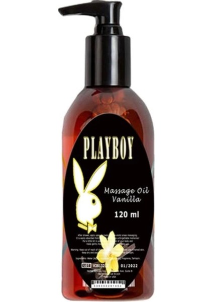 Süper Playboy Aromaterapi Vanilyalı Masaj Yağı 120 ml / 120ML Playboy Vanilla Massage Oil