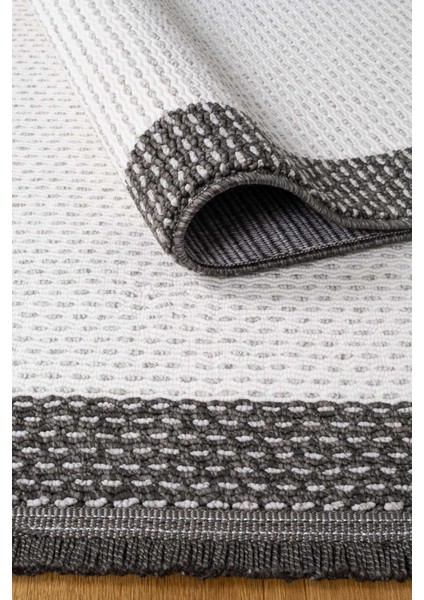 Tokyo Bukle Yumuşak Dokulu Halı Salon Mutfak Koridor Yolluk Dokuma Makine Halısı Antrasit Bordür modelleri